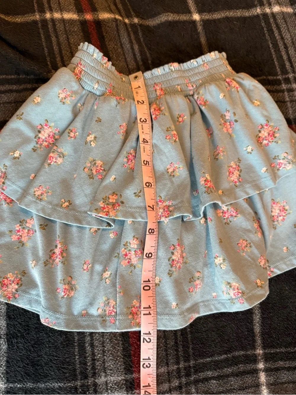 The Children’s Place blue floral tiered skort | Girls 5T